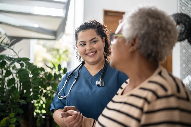 Doctor checking on patient